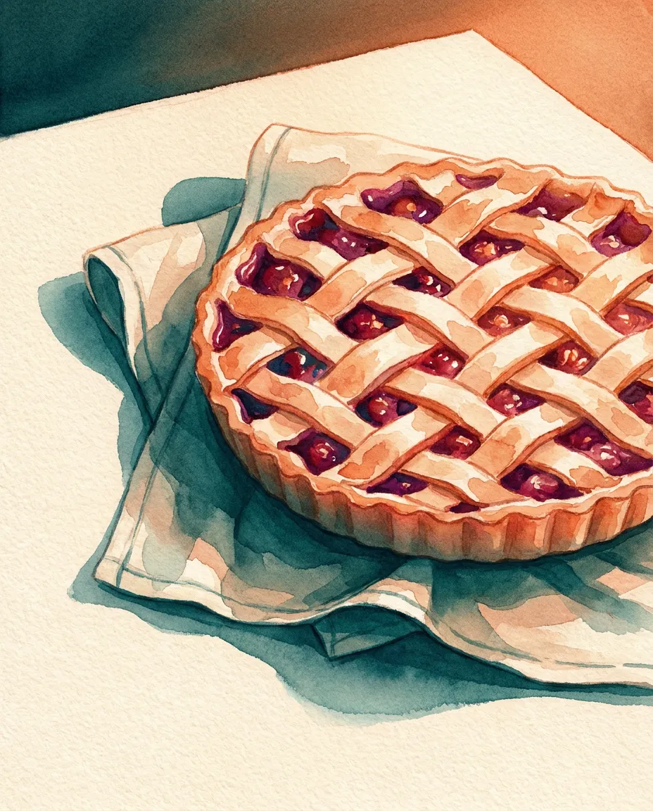 The Berry Lattice — a woven crust with summer glowing through the gaps